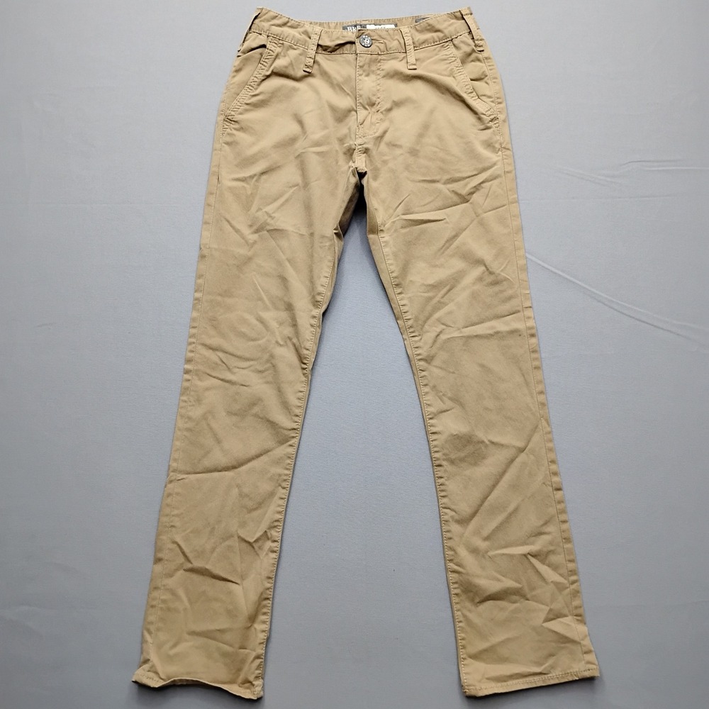 BKE Casuals Jake Straight Leg Khaki Chino Pants Tan 27x30